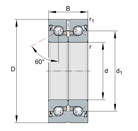 ZKLN Axial angular contact ball bearings