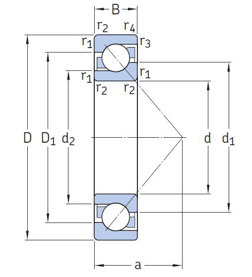 74 Series Angular Contact Ball Bearings