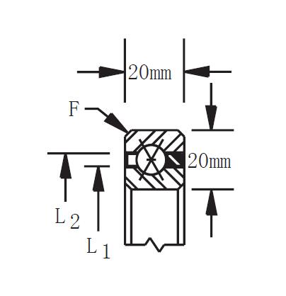 Metric Stainless Steel Type Four Contact thin section ball bearing 