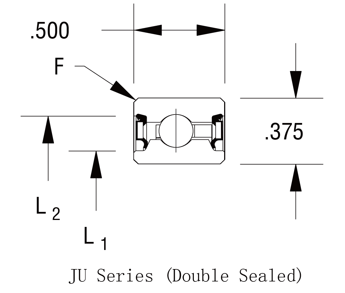 Open Type Metric  Type thin section ball bearing