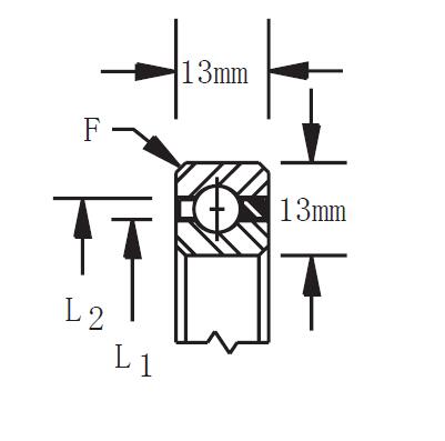 Metric Stainless Steel Type thin section ball bearing