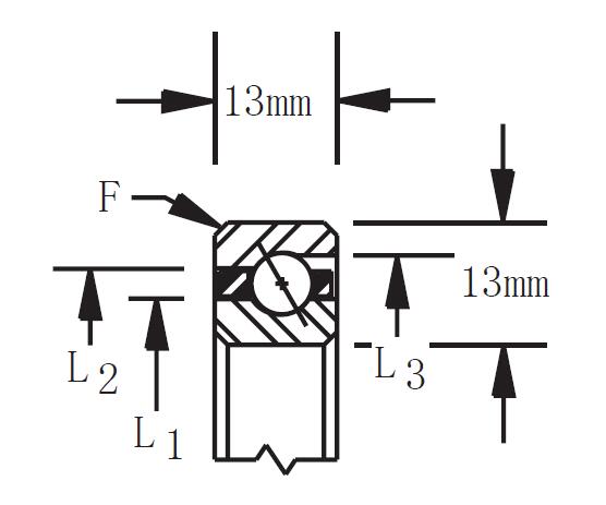 Metric  Type thin section ball bearing
