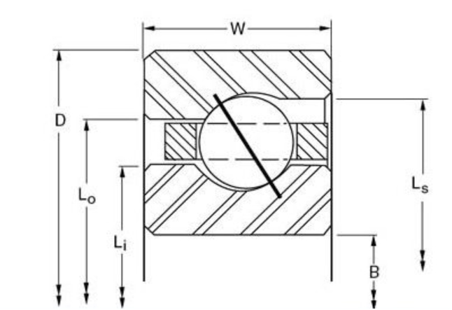 Open Type Metric  Type thin section ball bearing