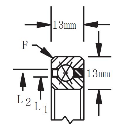 Metric Stainless Steel Type Four Contact thin section ball bearing 