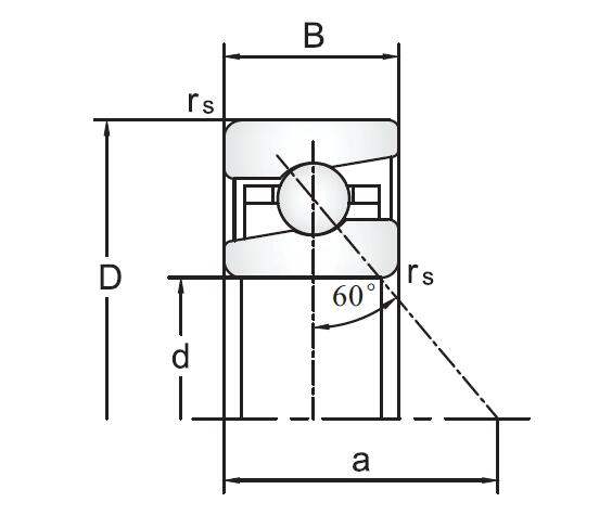 76020 Series Ball Screw Support Angular Contact Ball Bearings