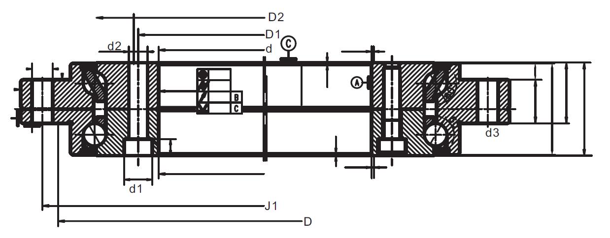  ZKLDF Rotary Table Bearing