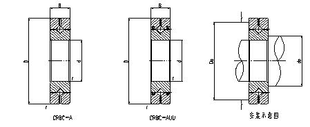 CRBH series Crossed Roller Bearing