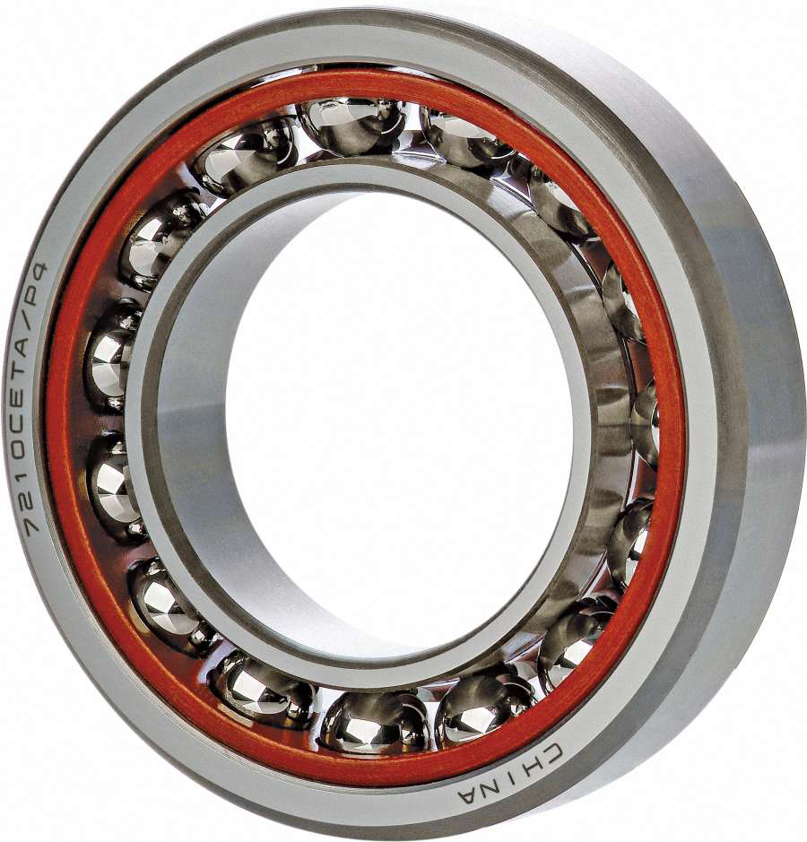 Brass cage angular contact ball bearing