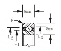 Metric  Type thin section ball bearing