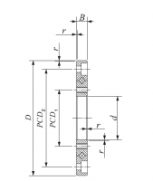 CRBFT Super Slim Crossed Roller Bearings with mounting hole